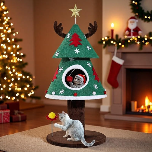 47.2In Christmas Cat Tree